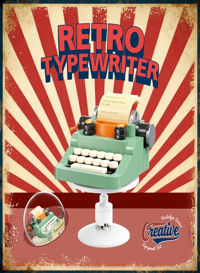 JAKI Typewriter Camera Television Building Toys, Retro Classic Series Building Blocks Set with Dust Cover, Collectible Vintage Display Model Office Room Decor - Image 3
